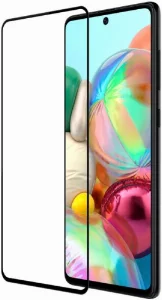 Samsung Galaxy M51 5D Tam Kapatan Kenarları Kırılmaya Dayanıklı Cam Ekran Koruyucu - Siyah