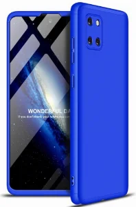 Samsung Galaxy Note 10 Lite Kılıf 3 Parçalı 360 Tam Korumalı Rubber AYS Kapak - Mavi