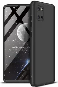 Samsung Galaxy Note 10 Lite Kılıf 3 Parçalı 360 Tam Korumalı Rubber AYS Kapak - Siyah