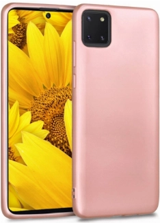 Samsung Galaxy Note 10 Lite Kılıf İnce Soft Mat Renkli Esnek Silikon Kapak - Rose Gold