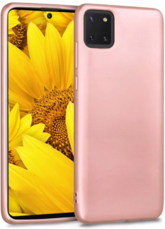 Samsung Galaxy Note 10 Lite Kılıf İnce Soft Mat Renkli Esnek Silikon Kapak - Rose Gold