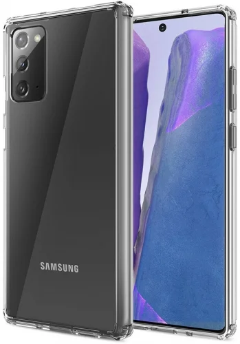 Samsung Galaxy Note 20 Kılıf Köşe Korumalı Airbag Şeffaf Silikon Anti-Shock