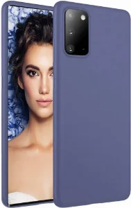 Samsung Galaxy Note 20 Kılıf İnce Mat Esnek Silikon - Lacivert