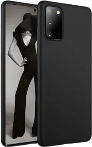 Samsung Galaxy Note 20 Kılıf İnce Mat Esnek Silikon - Siyah