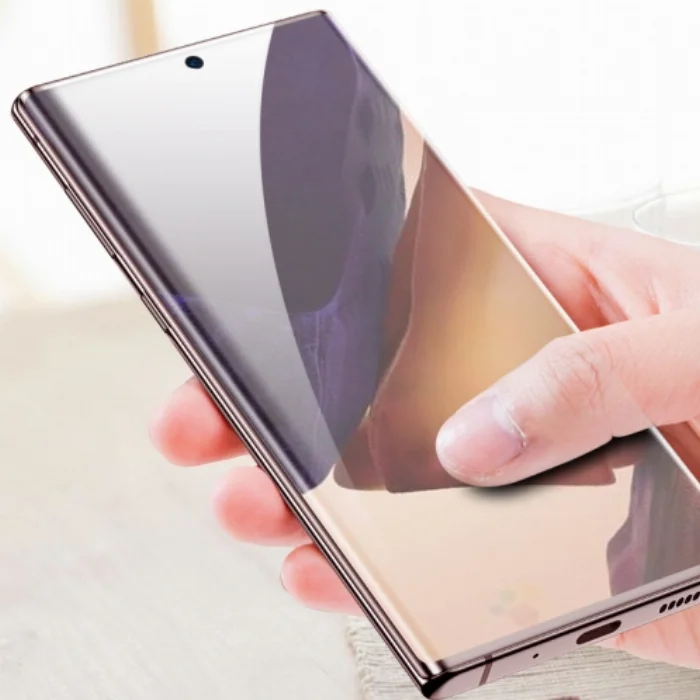 Samsung Galaxy Note 20 Ultra Esnek Süper Pet Jelatin Ekran Koruyucu - Siyah