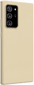 Samsung Galaxy Note 20 Ultra Kılıf İnce Mat Esnek Silikon - Gold