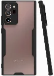 Samsung Galaxy Note 20 Ultra Kılıf Kamera Lens Korumalı Arkası Şeffaf Silikon Kapak - Siyah