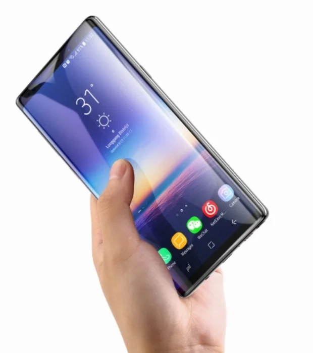 Samsung Galaxy Note 20 Ultra Tam Kapatan Eğimli Esnek Ekran Koruyucu Short Curve Nano