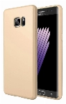 Samsung Galaxy Note 7 FE Fan Edition Kılıf İnce Soft Mat Renkli Esnek Silikon Kapak - Gold