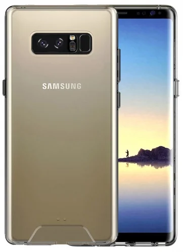 Samsung Galaxy Note 8 Kılıf Clear Guard Serisi Gard Kapak - Şeffaf