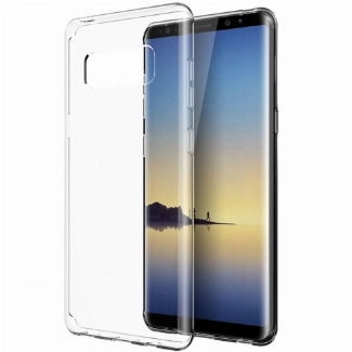 Samsung Galaxy Note 8 Kılıf Ultra İnce Kaliteli Esnek Silikon 0.2mm - Şeffaf