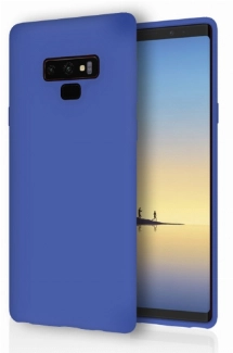 Samsung Galaxy Note 9 Kılıf İnce Soft Mat Renkli Esnek Silikon Kapak - Lacivert