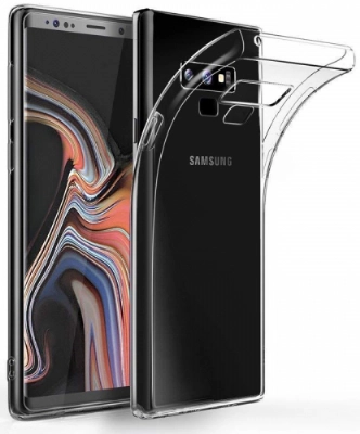 Samsung Galaxy Note 9 Kılıf Ultra İnce Kaliteli Esnek Silikon 0.2mm - Şeffaf