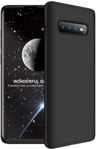 Samsung Galaxy S10 Kılıf 3 Parçalı 360 Tam Korumalı Rubber AYS Kapak  - Siyah