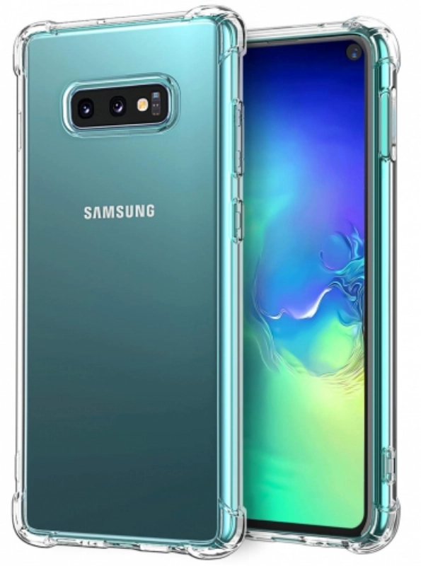 Samsung Galaxy S10 Kılıf Silikon Köşe Korumalı Airbag Darbe Emici Kapak - Şeffaf