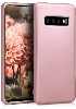 Samsung Galaxy S10 Kılıf İnce Soft Mat Renkli Esnek Silikon Kapak - Rose Gold