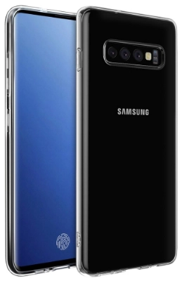 Samsung Galaxy S10 Kılıf Kamera Korumalı Esnek Silikon Kapak - Şeffaf