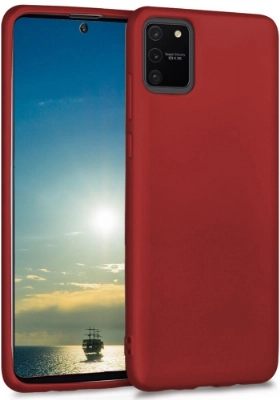 Samsung Galaxy S10 Lite Kılıf İnce Soft Mat Renkli Esnek Silikon Kapak - Mürdüm