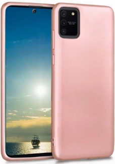 Samsung Galaxy S10 Lite Kılıf İnce Soft Mat Renkli Esnek Silikon Kapak - Rose Gold