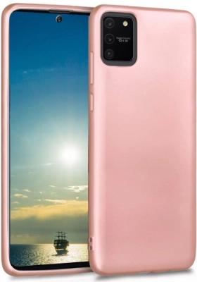 Samsung Galaxy S10 Lite Kılıf İnce Soft Mat Renkli Esnek Silikon Kapak - Rose Gold