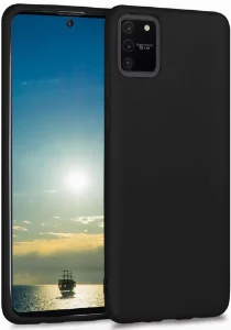 Samsung Galaxy S10 Lite Kılıf İnce Mat Esnek Silikon - Siyah