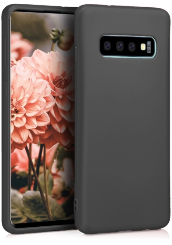 Samsung Galaxy S10e Kılıf İnce Soft Mat Renkli Esnek Silikon Kapak - Siyah