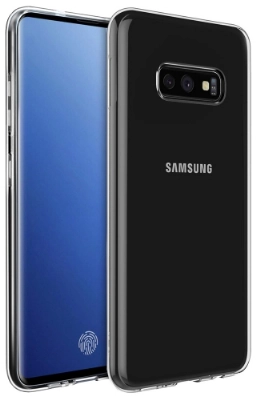 Samsung Galaxy S10e Kılıf Kamera Korumalı Esnek Silikon Kapak - Şeffaf