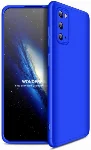 Samsung Galaxy S20 FE Kılıf 3 Parçalı 360 Tam Korumalı Rubber AYS Kapak - Mavi