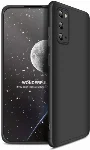 Samsung Galaxy S20 FE Kılıf 3 Parçalı 360 Tam Korumalı Rubber AYS Kapak - Siyah