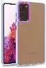 Samsung Galaxy S20 FE Kılıf Electro Silikon Renkli Flora Kapak - Lila