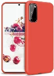 Samsung Galaxy S20 FE Kılıf İnce Mat Esnek Silikon - Kırmızı