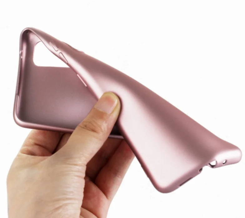 Samsung Galaxy S20 FE Kılıf İnce Mat Esnek Silikon - Rose Gold