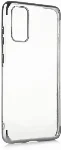 Samsung Galaxy S20 FE Kılıf Renkli Köşeli Lazer Şeffaf Esnek Silikon - Gümüş