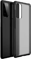 Samsung Galaxy S20 FE Kılıf Volks Serisi Kenarları Silikon Arkası Şeffaf Sert Kapak - Siyah