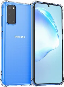 Samsung Galaxy S20 Kılıf Köşe Korumalı Airbag Şeffaf Silikon Anti-Shock