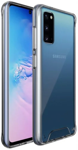 Samsung Galaxy S20 Kılıf Clear Guard Serisi Gard Kapak - Şeffaf