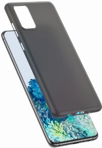 Samsung Galaxy S20 Kılıf Mat Şeffaf Esnek Kaliteli Ultra İnce PP Silikon  - Siyah