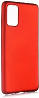 Samsung Galaxy S20 Plus Kılıf İnce Soft Mat Renkli Esnek Silikon Kapak - Kırmızı
