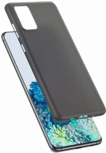 Samsung Galaxy S20 Plus Kılıf Mat Şeffaf Esnek Kaliteli Ultra İnce PP Silikon  - Siyah