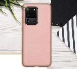 Samsung Galaxy S20 Ultra Kılıf İnce Soft Mat Renkli Esnek Silikon Kapak - Rose Gold