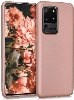 Samsung Galaxy S20 Ultra Kılıf İnce Soft Mat Renkli Esnek Silikon Kapak - Rose Gold