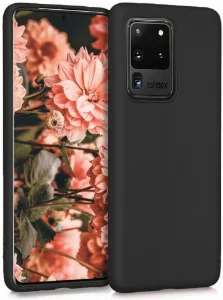 Samsung Galaxy S20 Ultra Kılıf İnce Mat Esnek Silikon - Siyah
