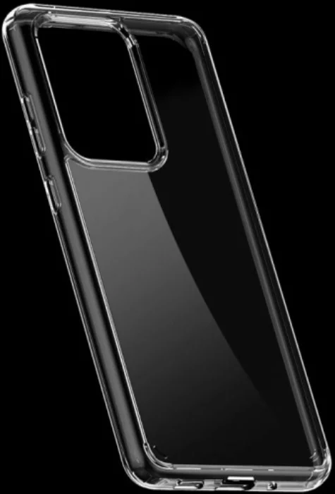 Samsung Galaxy S20 Ultra Kılıf Korumalı Kenarları Silikon Arkası Sert Coss Kapak  - Şeffaf