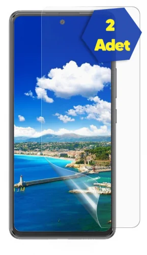 Samsung Galaxy S21 FE Ekran Koruyucu Gold Nano Esnek 2li Paket - Şeffaf