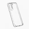 Samsung Galaxy S21 FE Kılıf Lux Korumalı Kenarları Silikon Arkası Sert Coss Kapak - Şeffaf