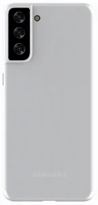 Samsung Galaxy S21 Kılıf Mat Şeffaf Esnek Kaliteli Ultra İnce PP Silikon 0.2mm - Beyaz