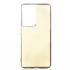 Samsung Galaxy S21 Ultra Kılıf İnce Soft Mat Renkli Esnek Silikon Kapak - Gold