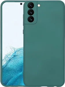 Samsung Galaxy S22 Kılıf İçi Kadife Mat Mara Lansman Silikon Kapak  - Yeşil