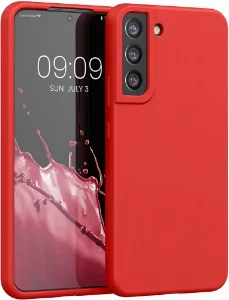Samsung Galaxy S22 Kılıf İnce Mat Esnek Silikon - Kırmızı