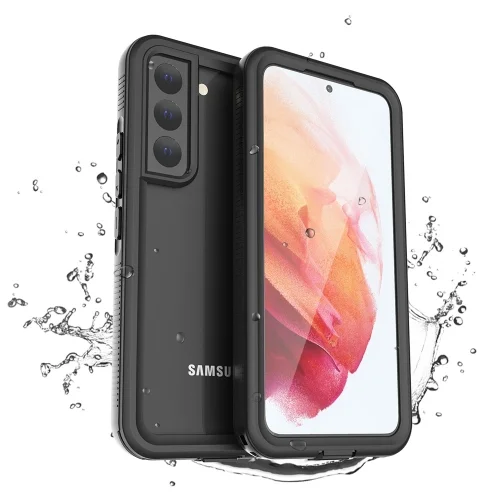 Samsung Galaxy S22 Kılıf Zore 1-1 Su Geçirmez Kılıf - Siyah